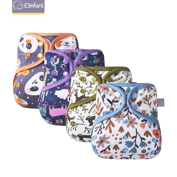 

elinfant printed baby cloth diaper fit 10- fashion pul waterproof adjustable resuable cloth baby diaper cover lj201026