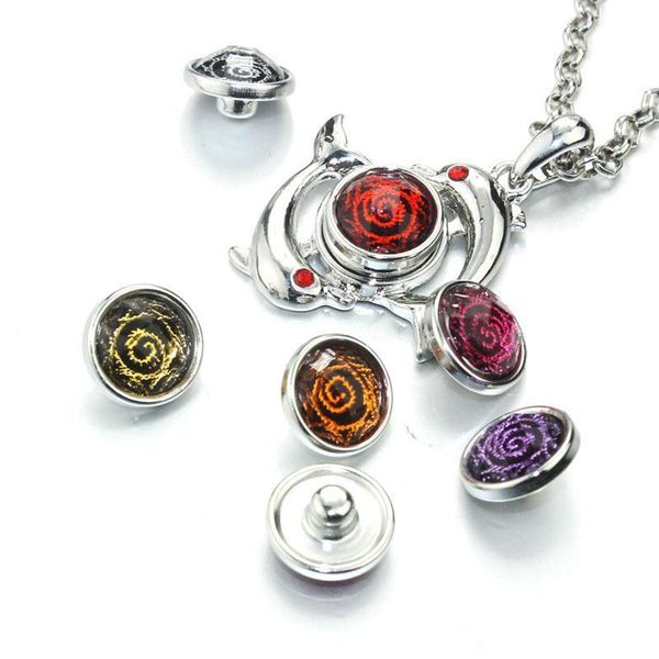 

10pcs lot mix randomly round 12mm snap buttons with zinc alloy bottom for snaps bracelets fit boom life snaps jewelry 050803 h jllqkq