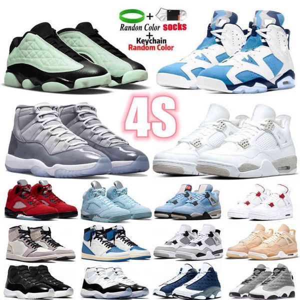 

men basketball shoes sneakers 1s fragment tex-sail 4 4s white oreo neon university blue 6s unc red flint 13s singles day bred mens trainers