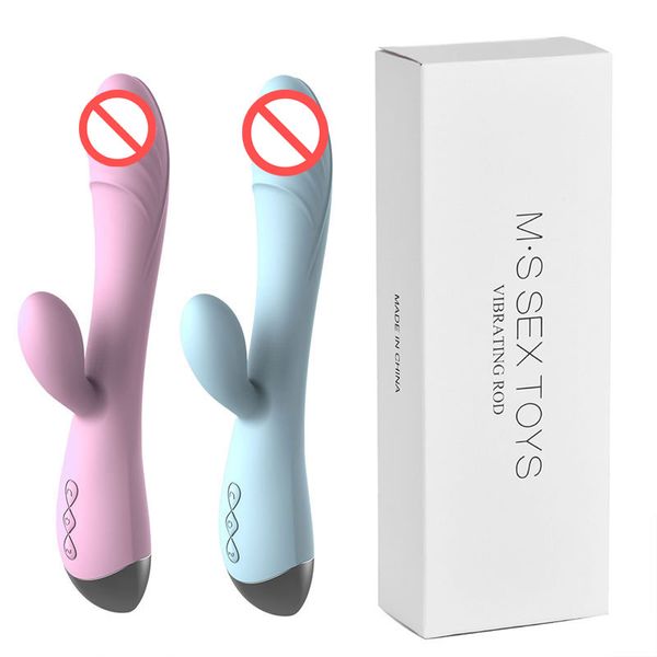 Женские вибраторы фаллоимитаторные игрушки для женщин двойной вибрирующий вагинальный G-Spot Cliator Massager женский мастурбатор кролика вибрадоров