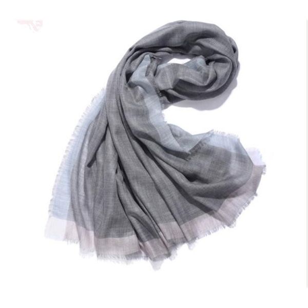

pure cashmere plaid women fashion soft handkerchief, Blue;gray