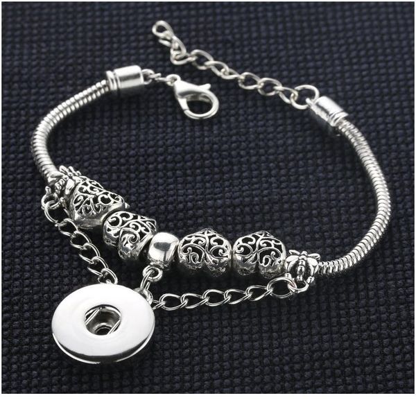 

tree of life metal snap bracelet&bangles fit boom life 18mm snap jewelry lobster buckle bracelet for wo bbyifp, Golden;silver
