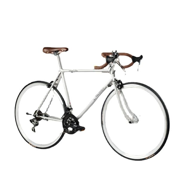 700c Retro Rennrad Fahrrad Stadt Rennzyklen 52 cm Vintage Street Road Bikes Herren- und Damen Shimano Transmission Rennrad Fahrrad