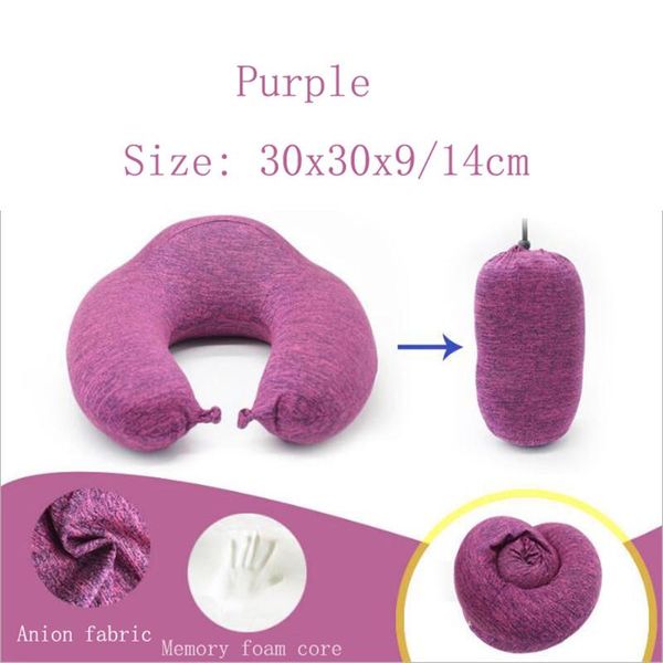 

yr nursing u shaped pillow with slow rebound memory foam core creative travel car neck pillow with anion fabric and carrying bag wmtbql