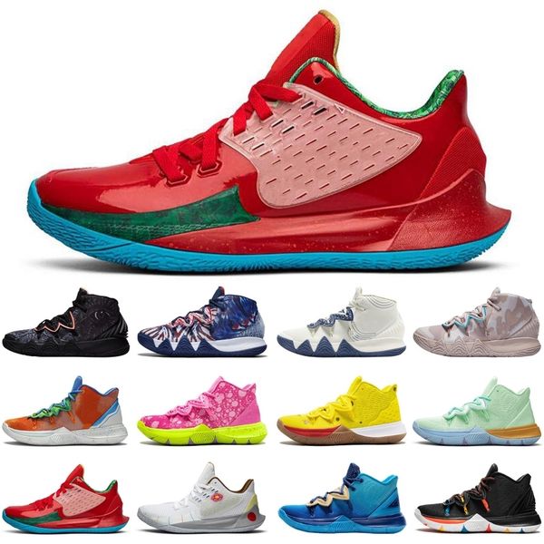 

new arrival kyrie irving\rspongebob 5 5s jumpman men basketball shoes friends usa all star mens trainers sports sneakers size 7-12