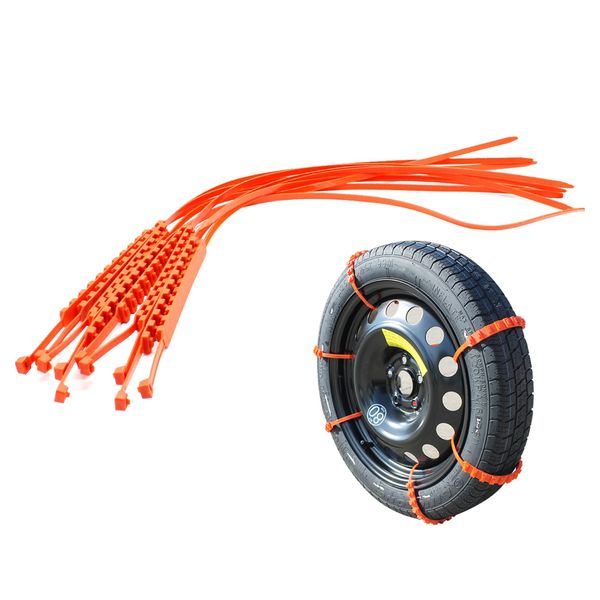 

10x plastic anti-skid tyre chains winter driving mud snow traction tire chains for most tyres