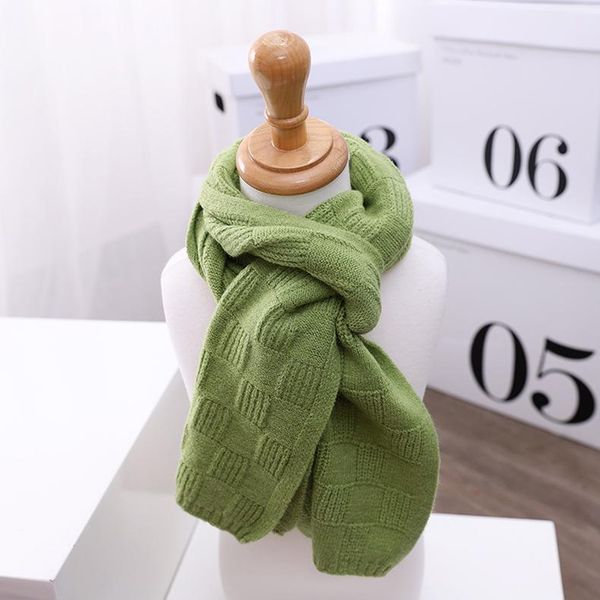 

scarves size 120*20cm print jacquard pinstripe children's scarf winter knitted warm woolen baby neck, Blue;gray