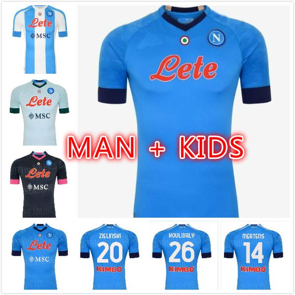 

20 21 napoli home away soccer jersey 2020 2021 naples koulibaly camiseta de futbol insigne milik h.lozano mertens third black football shirt