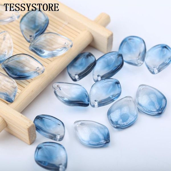 

10 шт. лепестки формы лампы бусины трехменные стеклянные шарики для ювелирных изделий для ювелирных изделий, делающие шпильку handmade diy а