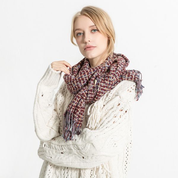 

new fashion cashmere like scarf for men and women in autumn and winter, Blue;gray