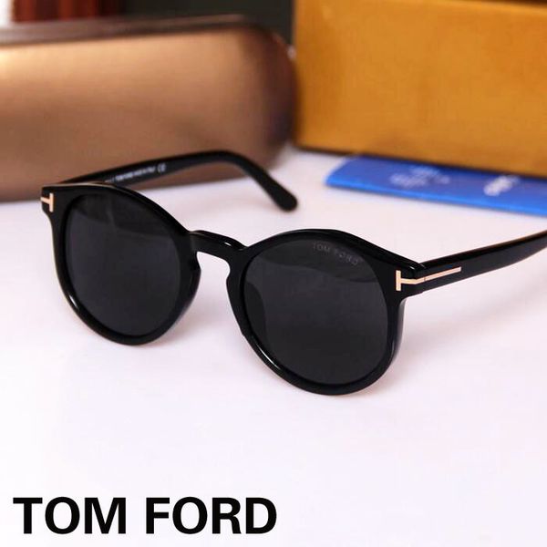 

fashionable round large frame sunglasses for men and women, Black