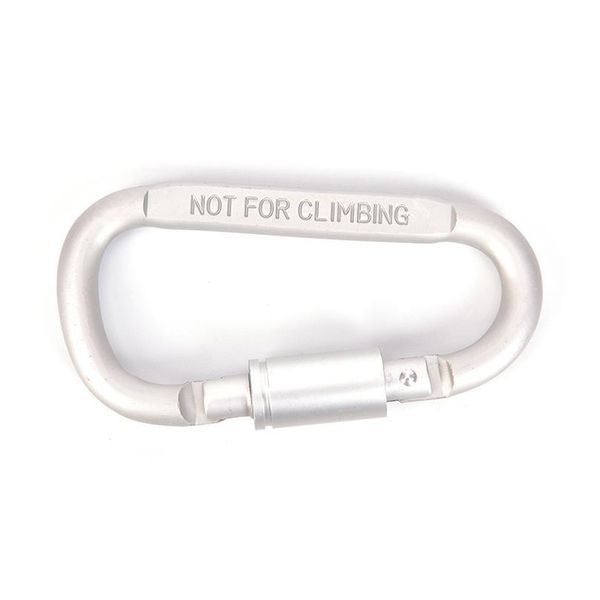 

aluminum alloy d-ring rock climbing carabiner screw lock hanging hook buckle keychain for outdoor camping hiking roc qyloon