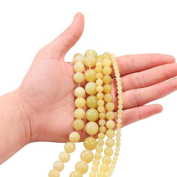 

1strand lot 4 12mm polishing natural yelk yellow agates stone round loose beads for jewelry making necklace bracelet wholesale h bbydof