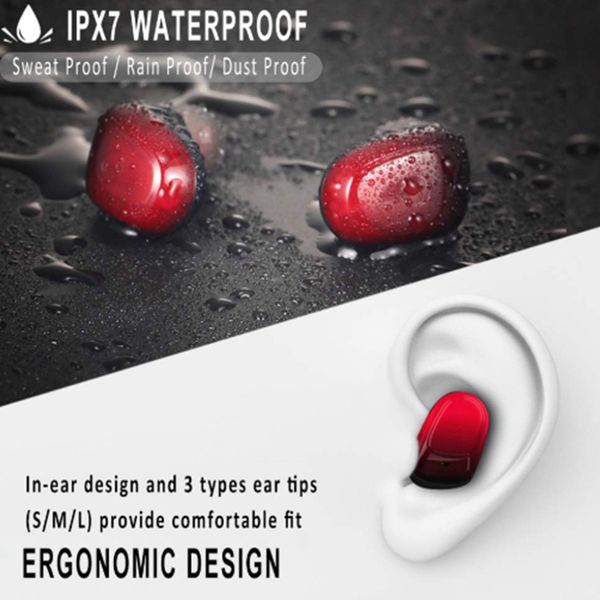 

es01 tws 5.0 bluetooth earphones portable stereo wireless touch earbud with sport bass headset led power display