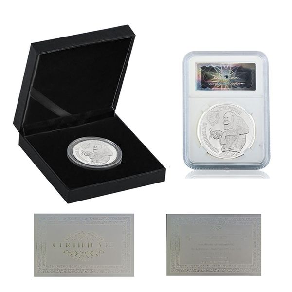 

rh silver plated novosibirsk zoo orangutan commemorative coin challenge coins collectibles for business gifts rh silver f wmtugw