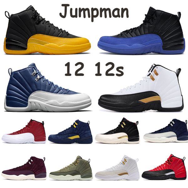 

12s shoes 2020 mens basketball jumpman cny 12 reverse taxi flu game ovo black bordeaux white fiba 2019 indigo