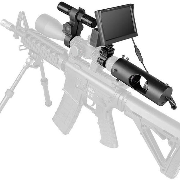 

quick pgraphy 850nm infrared led ir night vision device scope sight camera with metal adapter mount stand stand hd display