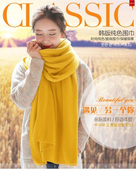 

autumn and winter monochrome cashmere imitation knitting warm men and women's winter scarf, Blue;gray
