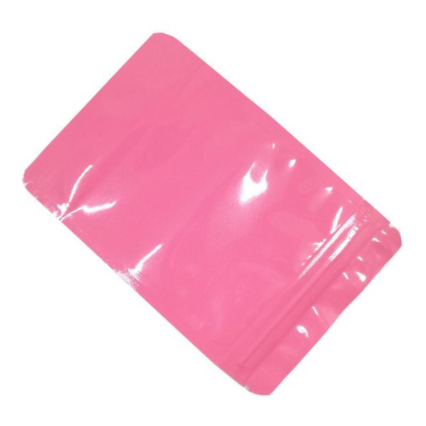 

200pcs lot pink aluminum foil party favor zip lock stand up window package bag mylar doypack candy dried flower zipper pack bag h bbyqmi