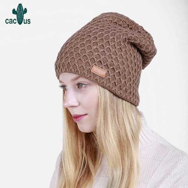 

beanie/skull caps diamond knitted hat women skullies beanies outdoor ski winter hats for bonnet warm solid thickened, Blue;gray