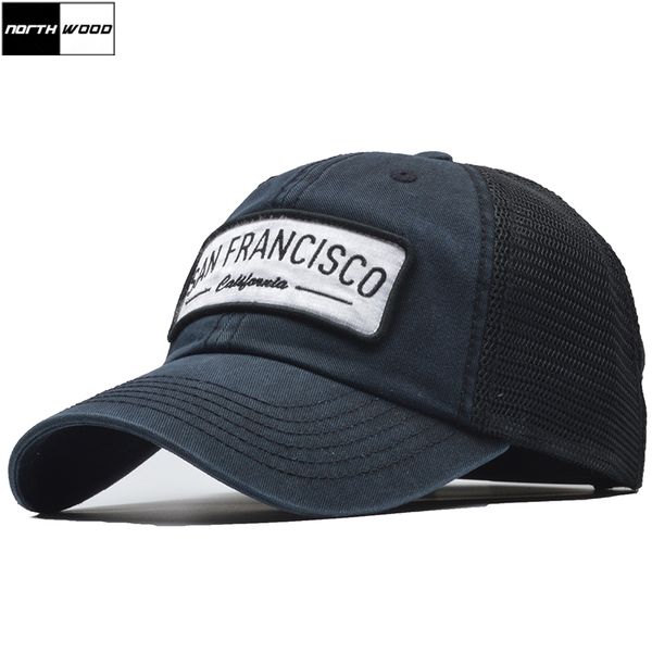 

northwood] fashion brand summer mesh cap men's baseball cap women baseball caps bone snapback hats gorras dad cap t200409, Blue;gray