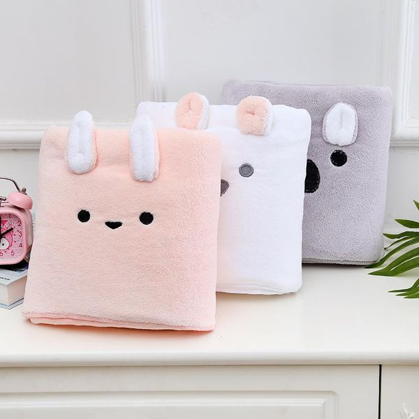 

cute cartoon bath towel warm plush cute pet towel net red bath