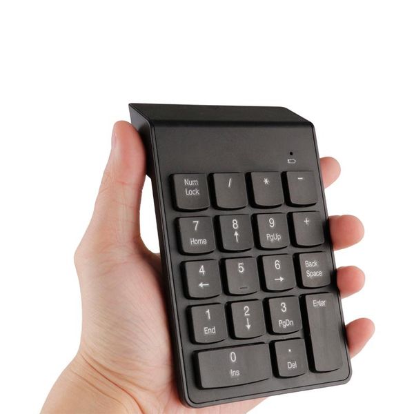 

rs 2.4g wireless keyboard usb digital keyboard 18keyspc lapone-hand mini fast delivery