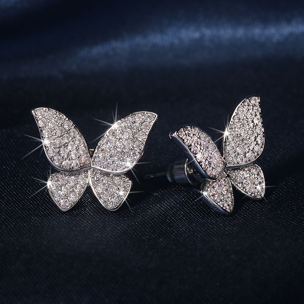 

npkds charm серьги мода новая простая геометрическая бабочка жемчужина серьги с дикими женскими ювелирными украшениями подвеска, Golden