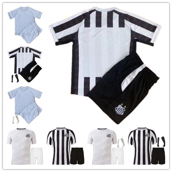 

2021 2022 santos fc soccer jerseys 21 22 2021-22 home away white kids kit felipe jonatan kaio jorge pinto ramos pato sanchez soteldo jersey, Black;yellow