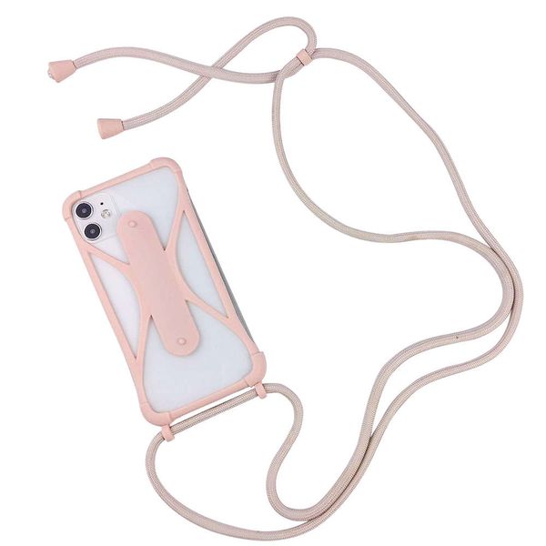 

universal silicone cell lanyard holder case cover neck strap necklace sling for smart mobile phone chain rope