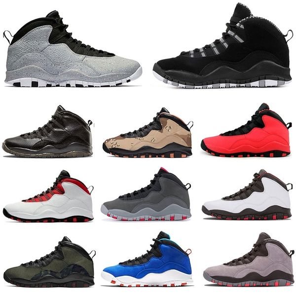 

r sneakers smoke grey 10 woodland camo mens basketball shoes 10s jumpman tinker cement gs fusion red chicago men sport shoes