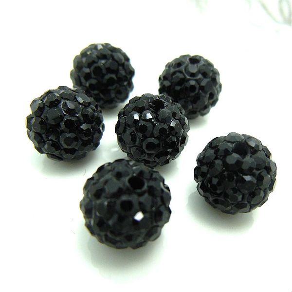

100pcs 10mm black color austria beads crystal disco ball beads spacer beads 6 row crystal clay 27 color wmtrxg petsyard