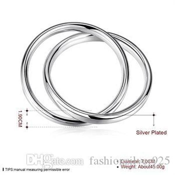 

925 christmas wholesale price - gift -retail lowest silver bracelet ,bangle b121, Black