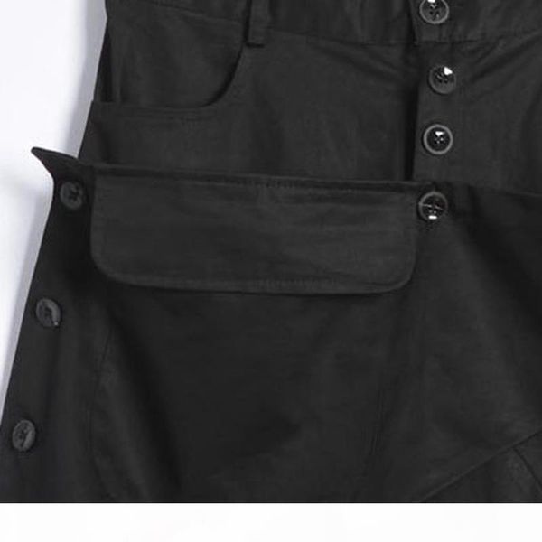 

autumn men gothic hip hop punk rock harem pants drop crotch baggy trousers mens nightclub dj singer stage joggers streetwear, Black