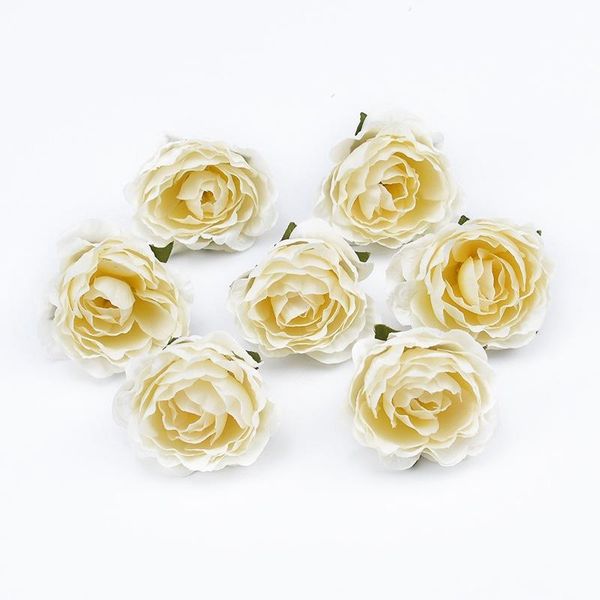 

10 многоцветных розовых поддельных цветов дома украшения дома аксессуары конфеты коробка скрапбукинг рождественские брошь свадебные гирлянды