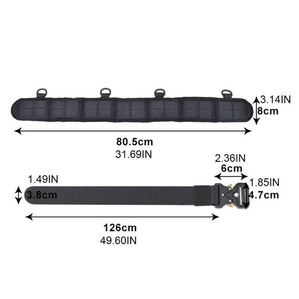 

waist support multifunction adjust outdoor sports waistband nylon belt holster 875d, Black;gray