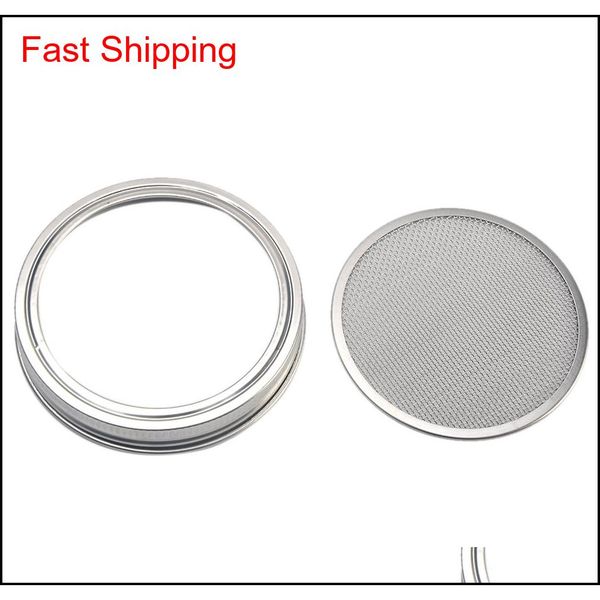 

sprouting jar durable stainless steel lid kit curved qylhel packing2010
