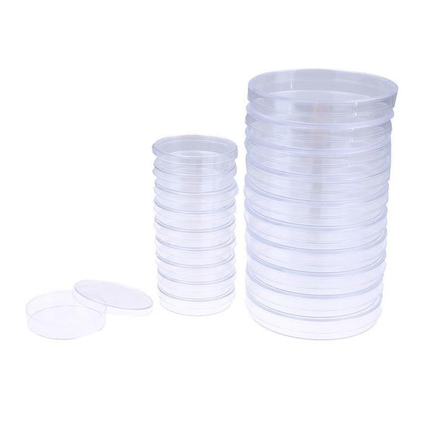 

10pcs 60mm polystyrene sterile petri bacteria dish laboratory medical supply 10 bbyfwz
