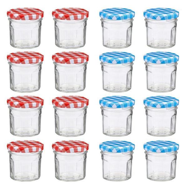 

storage bottles & jars 12pcs glass jam honey pickles sealed containers with lid bottle bird's nest bottle1