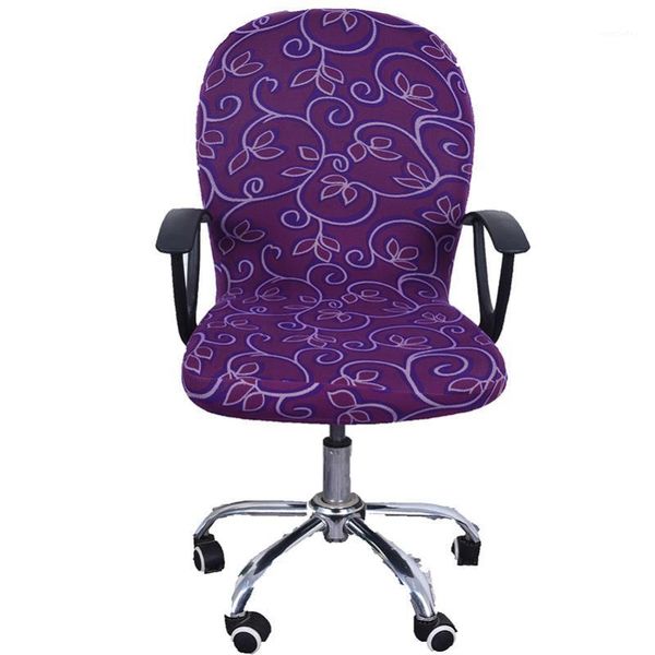 

chair covers fashion printing elastic office lift computer cover anti-dirty boss rotation stretch seat removable washable1