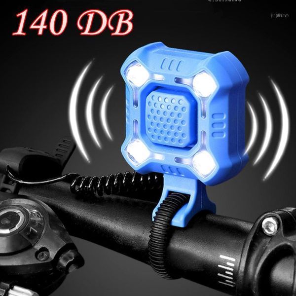 

bike lights led bicycle light horn accessories black with 140db safety ipx6 waterproof rechargeable1