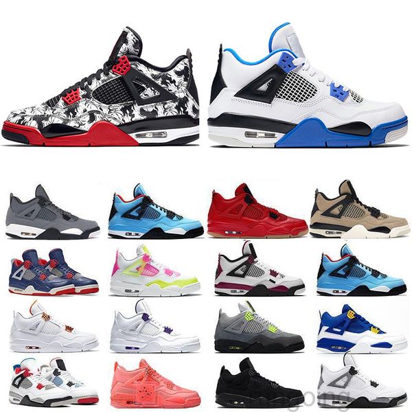 

2021 men women 4s basketballs shoes fire red 4 black cat pure money guava ice nostalgia metallic purple mens trainers athletic d-zw