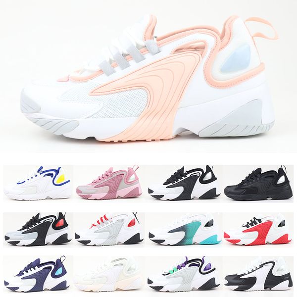 

m2k tekno zoom 2k men women running shoes triple white black volt light cream outdoor platform sports sneakers mens trainers 36-45
