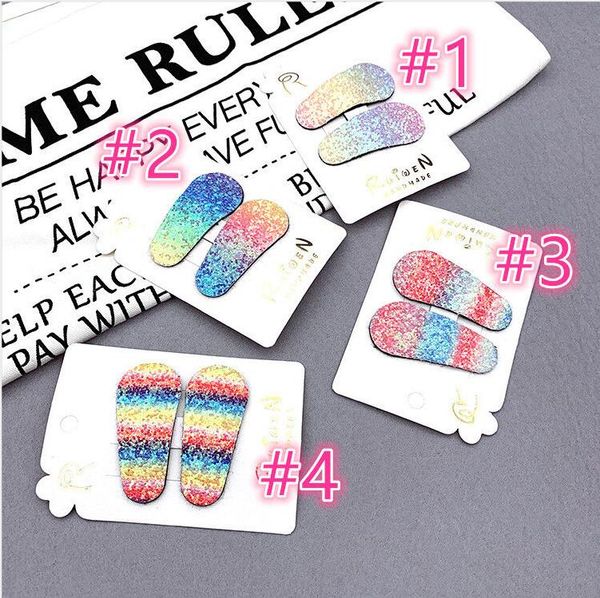 

ins girls princess дети волос клипы градиент цвета челки клип bb clip bling shining bobby pin barbrete аксессуары для волос 4 цвета cz120504, Slivery;white