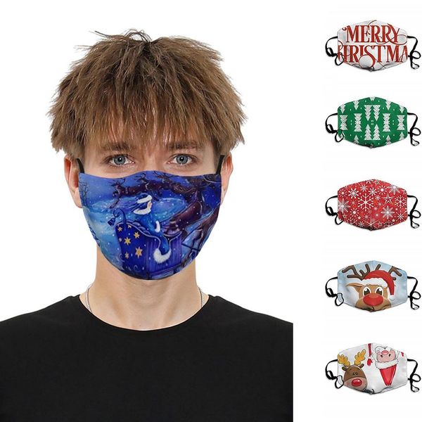 

scarf flag cosplay christmas party 20pcs 3ply filters disposable santa claus deer printed christmas party decoration bbyghg