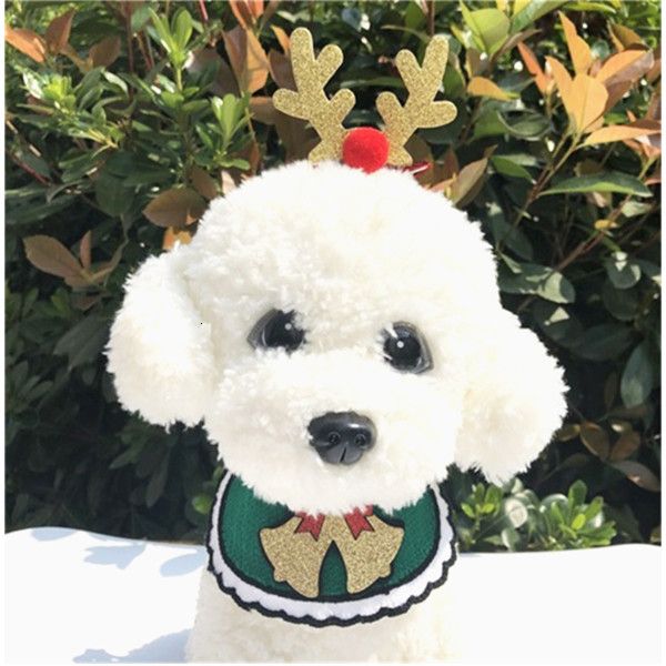 

supplies bibs pet christmas dog knitted bandana accessories for dogs scarf pets puppy appare accesorios elk hair ornamen