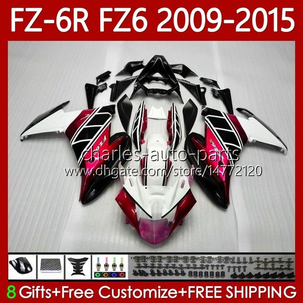 OEM-Karosserie für Yamaha FZ600 FZ 6R 6N 6 FZ6 R N 600 Metallrot 2009–2015 Karosserie 103Nr 015 Verkleidung