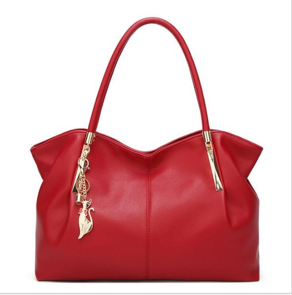 

hbp european beauty bag spring and summer fashion shoulder portable lady large capacity black red gold