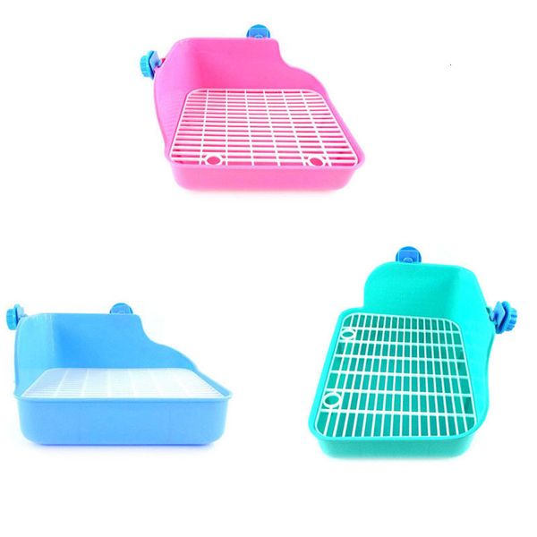 

pet cat toilet tray litter box rat rabbit bedpans pee potty trainer litter tray toilet corner for hamster guinea pigs rabbits
