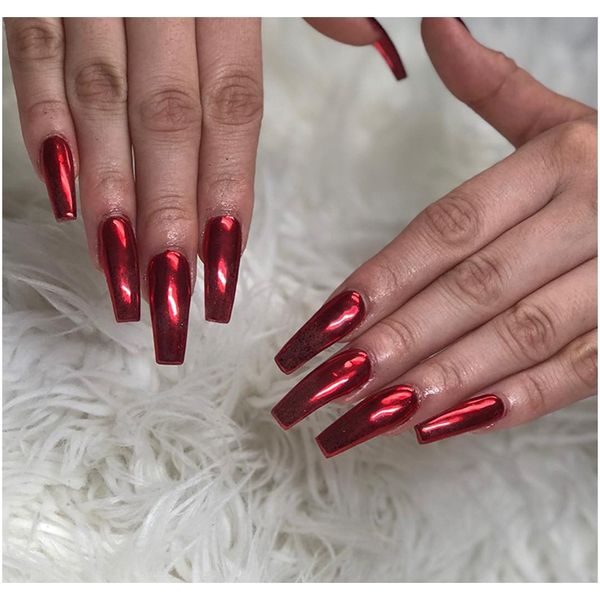 

french nail art mirror glitter pigment powder gold silver metallic manicure uv gel polish nail art powder diy design decoration sqciiv